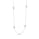 Zoey Blush White Diamond Station Necklace in 14K White Gold