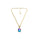 27.00 Cts Bi-Color Quartz Chain Necklace in Brass