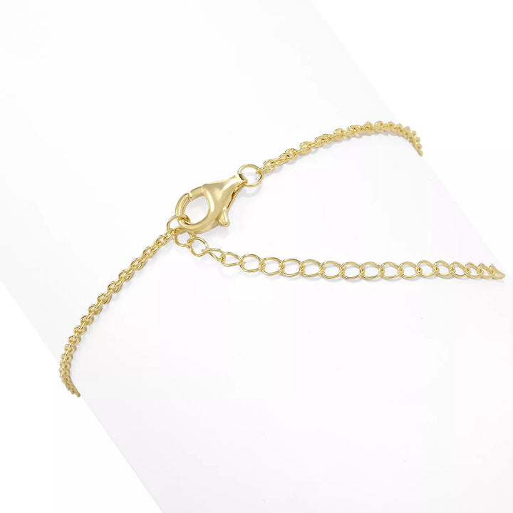 Flower of Life Bracelet in Yellow Gold Plated 925 Sterling Silver