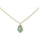 10.03 Cts Turquoise Drop Pendant in Brass