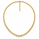 18.00 DEW Moissanite Necklace in 925 Yellow Gold Plated