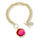 15.66 Cts Sunset BiColor Quartz Clover Bracelet in 14K Yellow Gold Over Brass