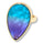 19.07 Cts Purple/Blue Quartz Statement Ring in 14K Yellow Gold Over Brass