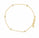1.00 Ctw Lab Grown Diamond Station Bracelet in 925 Yellow Gold Plated