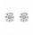 1.03 Ctw Lab Grown Diamond Solitaire Earring in 925 Platinum Plated