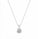 1.01 Ctw Lab Grown Diamond Solitaire Pendant in 925 Platinum Plated