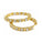 0.84 Ctw Lab Grown Diamond Hoop Earring in 925 Yellow Gold Plated