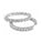 0.84 Ctw Lab Grown Diamond Hoop Earring in 925 Platinum Plated