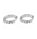 1.22 Ctw Lab Grown Diamond Hoop Earring in 925 Platinum Plated