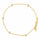 0.57 Ctw Lab Grown Diamond Station Bracelet in 925 Yellow Gold Plated