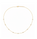 1.05 Ctw Lab Grown Diamond Station Necklace in 925 Yellow Gold Plated
