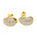 2.79 Ctw Lab Grown Diamond Earring in 925 Yellow Gold Plated
