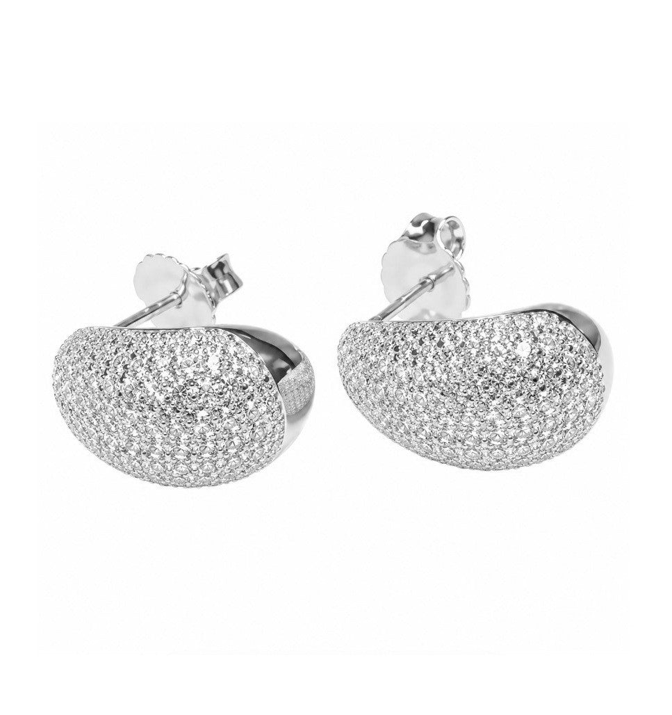 2.79 Ctw Lab Grown Diamond Earring in 925 Platinum Plated