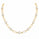 20.00 DEW Moissanite Link Necklace in 925 Yellow Gold
