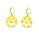 0.36 Ctw White Diamond Earring in Brass