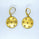 0.34 Ctw Brown Diamond Earring in Brass