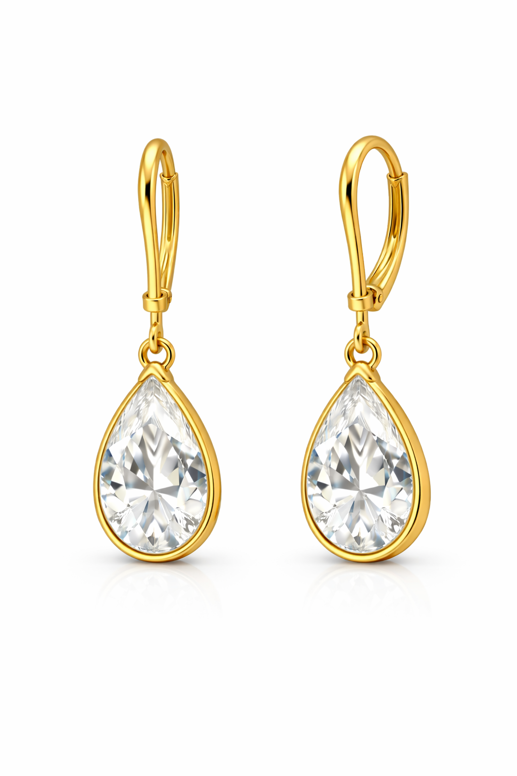 3.60 DEW White Moissanite Dangle Earring