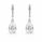 3.60 DEW White Moissanite Dangle Earring