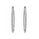 2.68 Ctw Lab Grown Diamond Hoop Earring in 14K White Gold