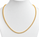 3.14 Ctw Lab Grown Diamond Necklace in 925 Yellow Gold