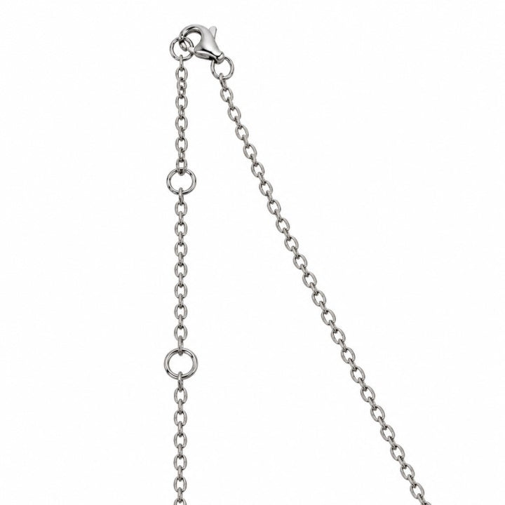 3.35 Ctw Blue Lab Grown Diamond Pendant in 925 Two Tone