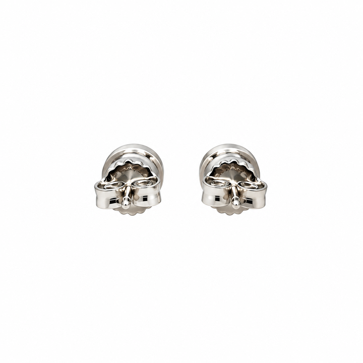 0.46 Ctw Lab Grown Diamond Stud Earring in 925 Platinum Plated