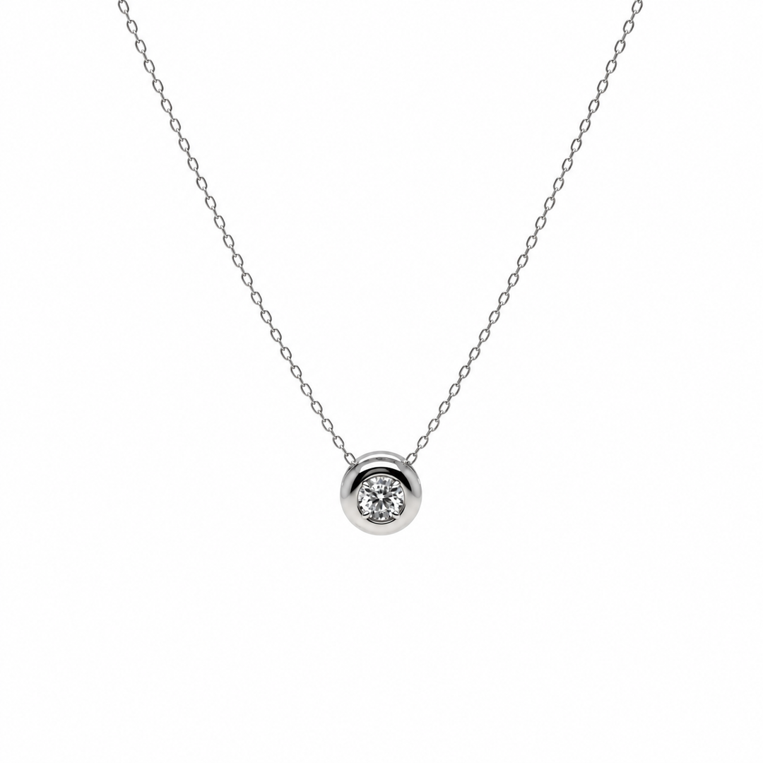 0.23 Ctw Lab Grown Diamond Pendant in 925 Platinum Plated