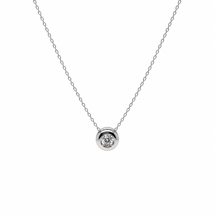 0.23 Ctw Lab Grown Diamond Pendant in 925 Platinum Plated