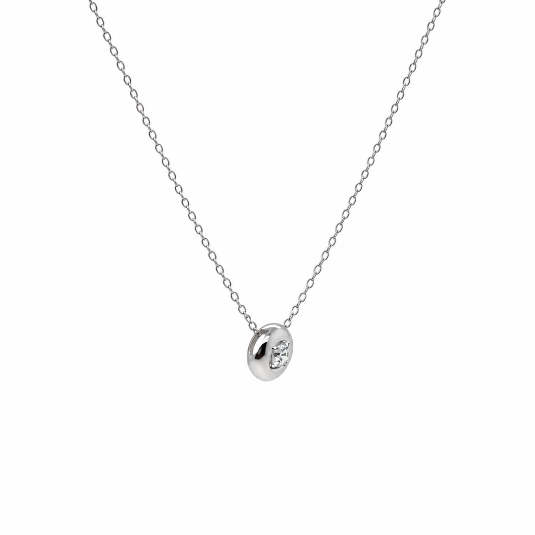 0.23 Ctw Lab Grown Diamond Pendant in 925 Platinum Plated