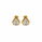 7.10 DEW Moissanite Stud Earring in 925 Yellow Gold Plated