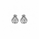 7.10 DEW Moissanite Stud Earring in 925 Platinum Plated