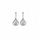 7.10 DEW Moissanite Dangle Earring in 925 Platinum Plated