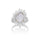 0.67 Cts Diamond Slice and White Diamond Ring in 14K White Gold