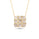 1.55 Cts Diamond Slice and White Diamond Necklace in 14K Yellow Gold
