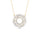 1.48 Cts White Diamond Necklace in 14K Yellow Gold