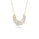 1.1 Cts White Diamond Necklace in 14K Yellow Gold