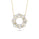 1.9 Cts White Diamond Necklace in 14K Yellow Gold