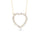 1.14 Cts White Diamond Necklace in 14K Yellow Gold
