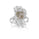3.03 Cts Fancy Color Diamond and White Diamond Ring in 14K White Gold