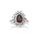 1.57 Cts Fancy Color Diamond and White Diamond Ring in 14K White Gold