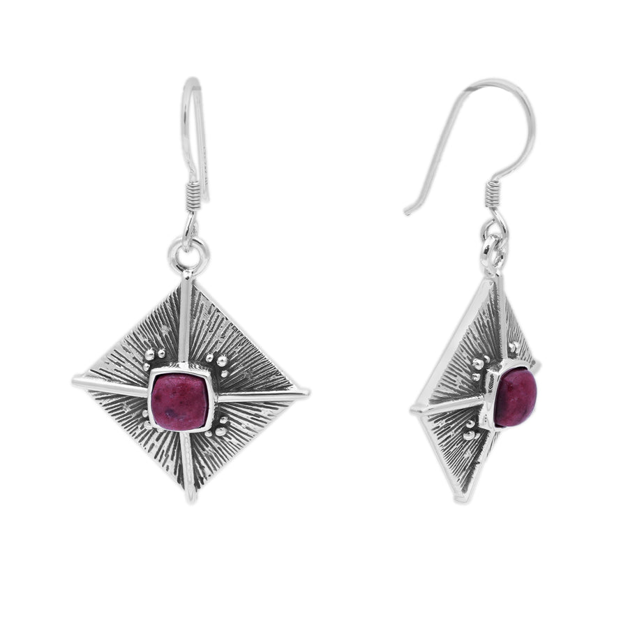 3.15 Cts Thulite Earring in 925