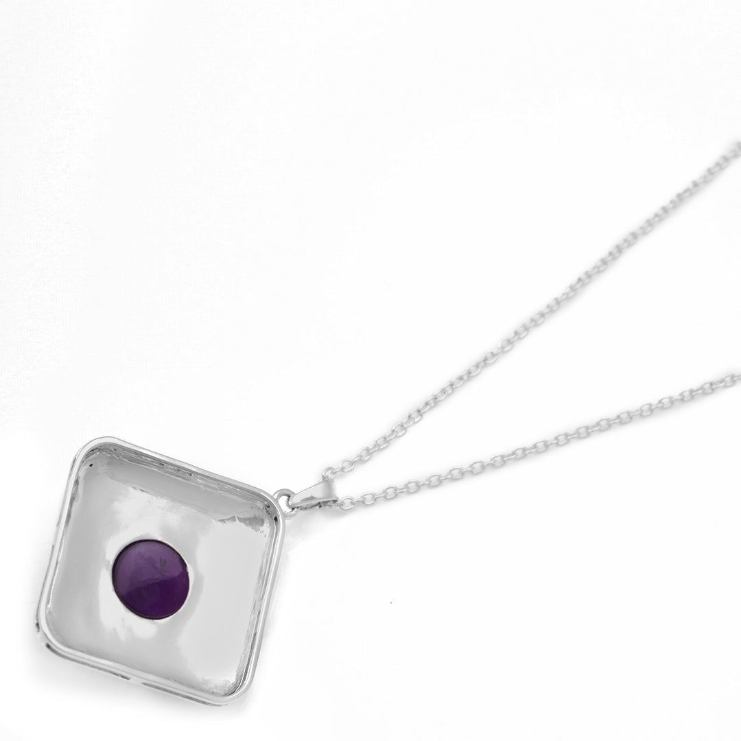 5.20 Cts African Amethyst Pendant in 925