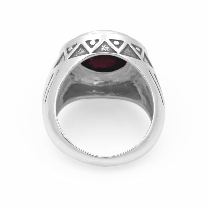 5.56 Cts Garnet Ring in 925