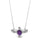4.50 Cts African Amethyst Necklace in 925