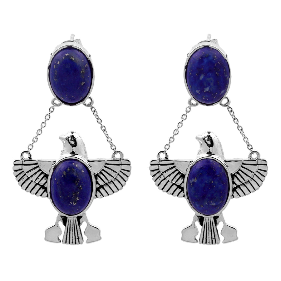 23.85 Cts Lapis Lazuli Earring in 925
