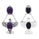 23.85 Cts African Amethyst Earring in 925