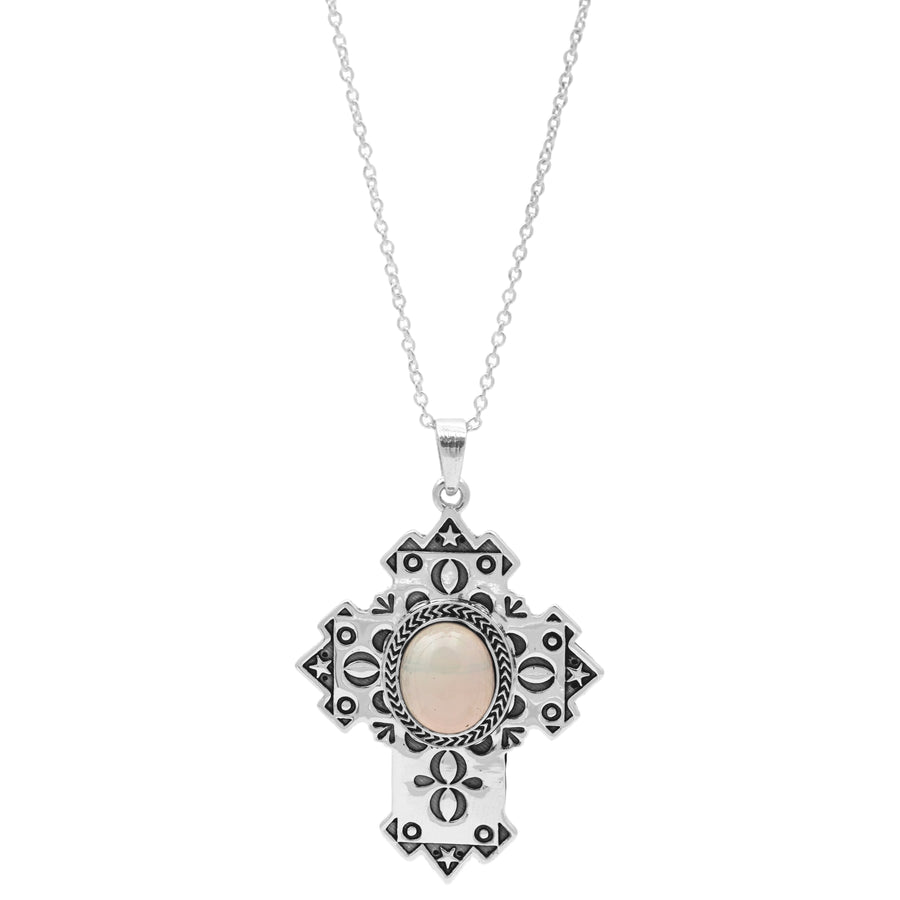 4.55 Cts White Opal Pendant in 925