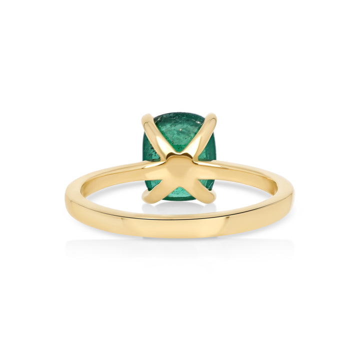 1.68 Cts Emerald Ring in 14K Yellow Gold