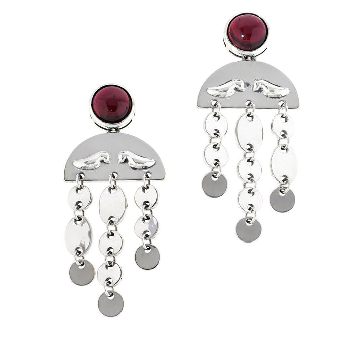 8.11 Cts Garnet Earring in 925