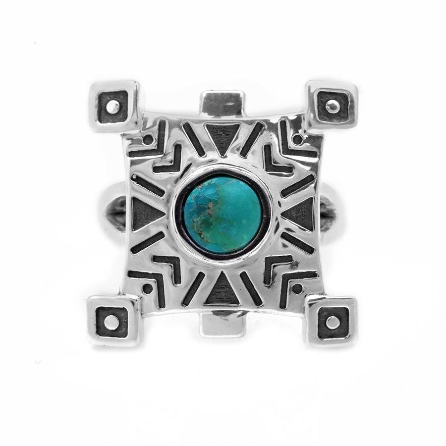 1.87 Cts Turquoise Ring in 925